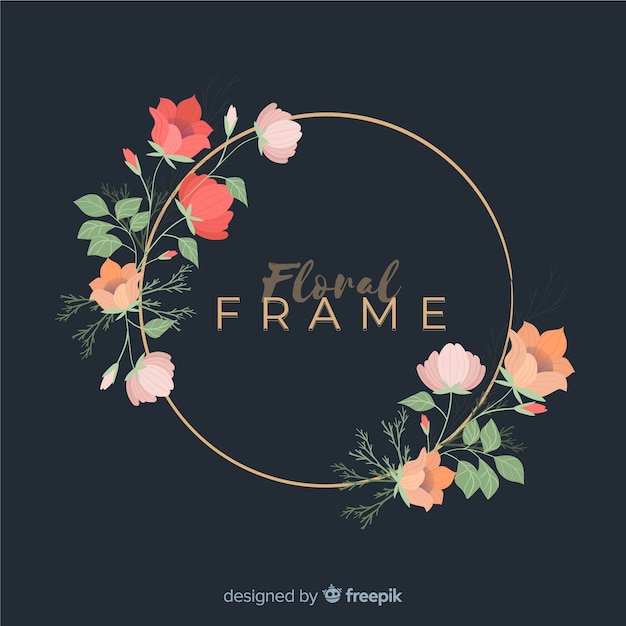 Free vector floral frame