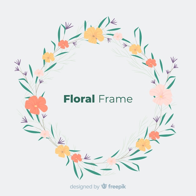 Free vector floral frame