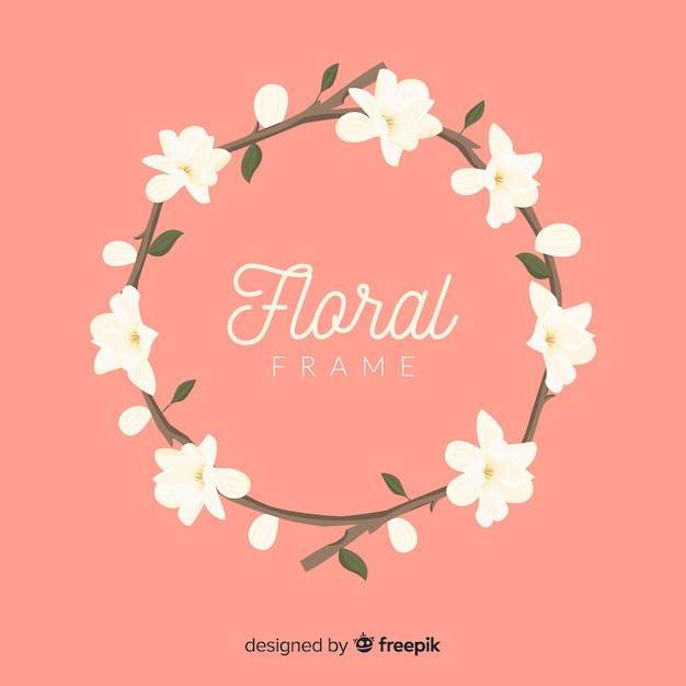 Free vector floral frame