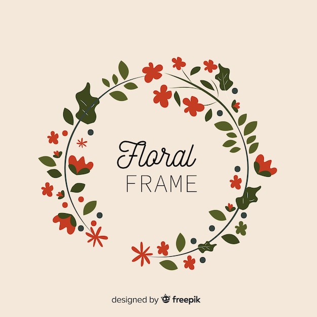 Free vector floral frame