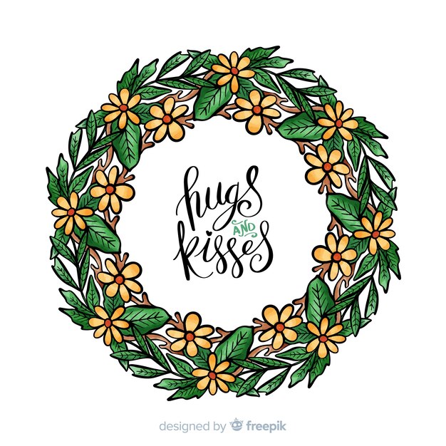 Free vector floral frame