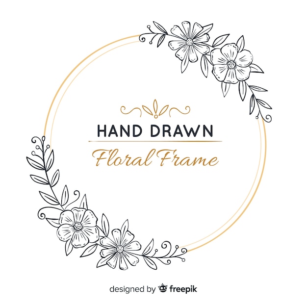 Free vector floral frame