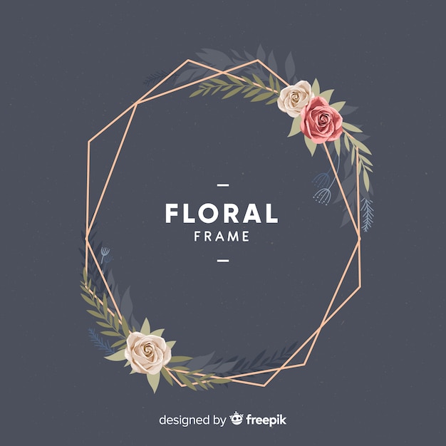 Free vector floral frame