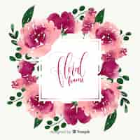 Free vector floral frame