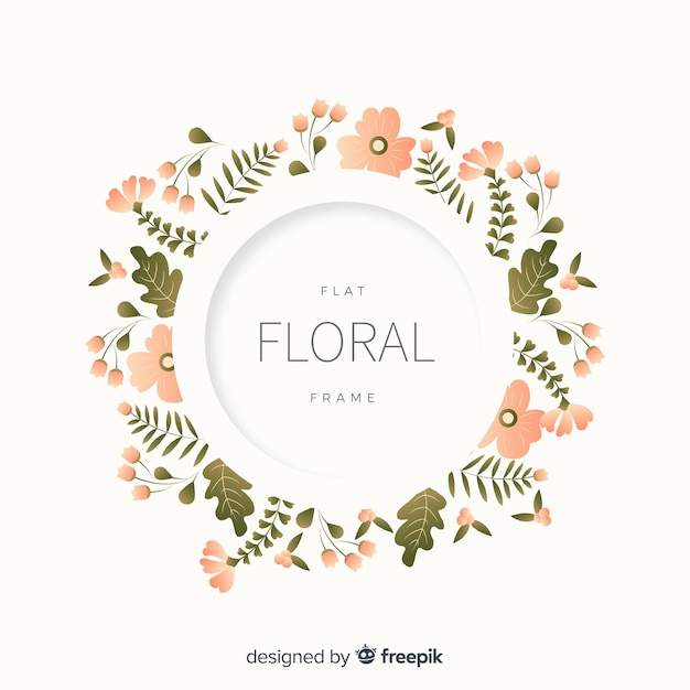 Free vector floral frame