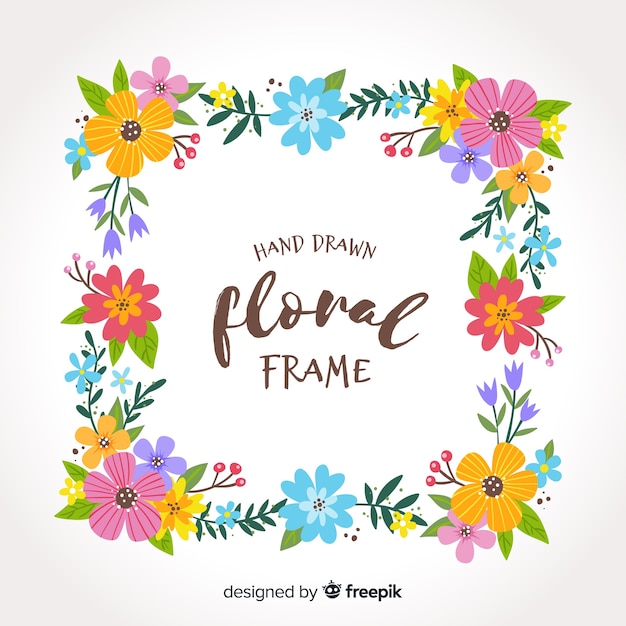 Free vector floral frame