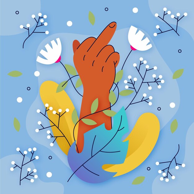 floral fuck you symbol