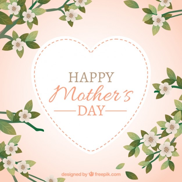 Floral happy mother's day background