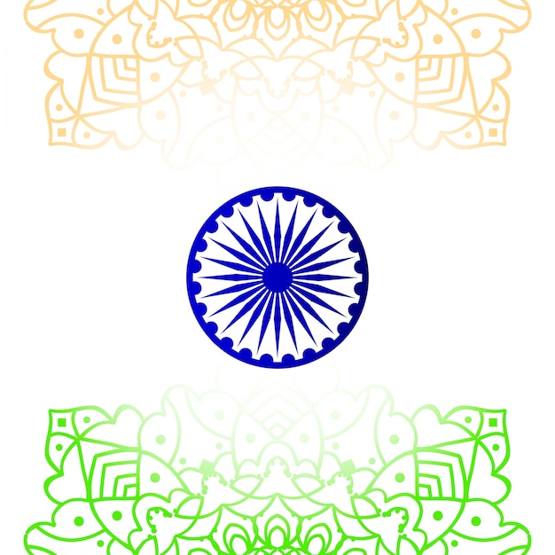 꽃 인도 독립 기념일 디자인