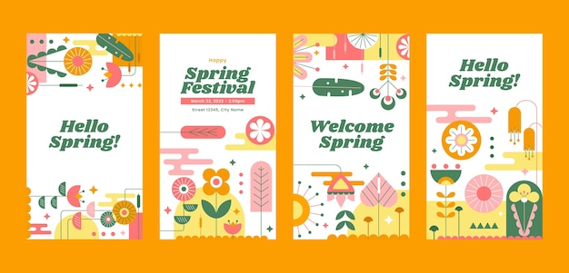 봄 축하를 위한 꽃 인스타그램 스토리 모음