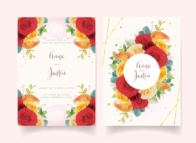 floral invitation card