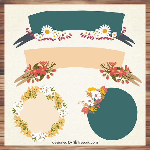 Floral labels collection