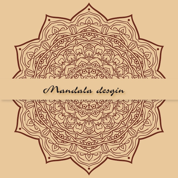 Free vector floral mandala background