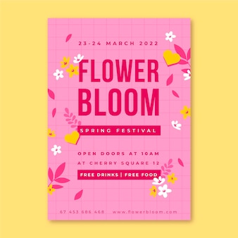 Poster primaverili minimalisti floreali
