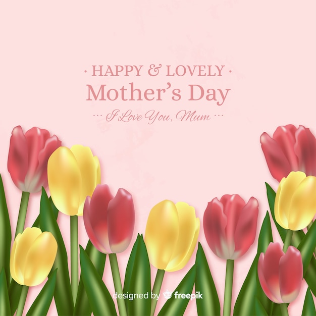 Free vector floral mother's day background