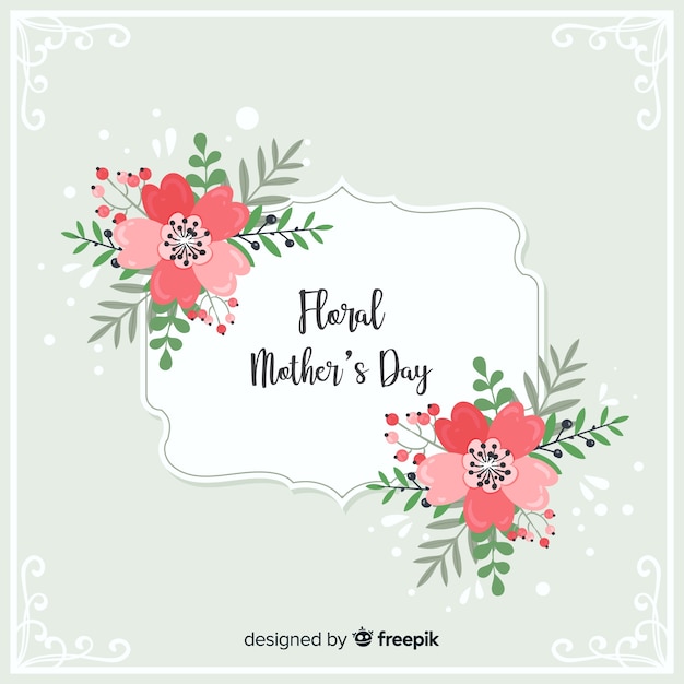 Бесплатное векторное изображение Цветочный день матери