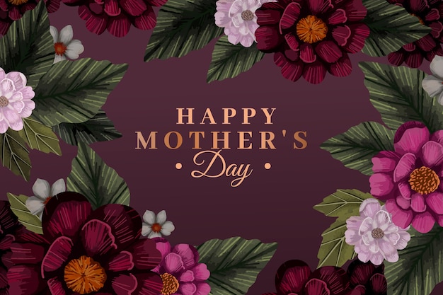 Free vector floral mother's day background