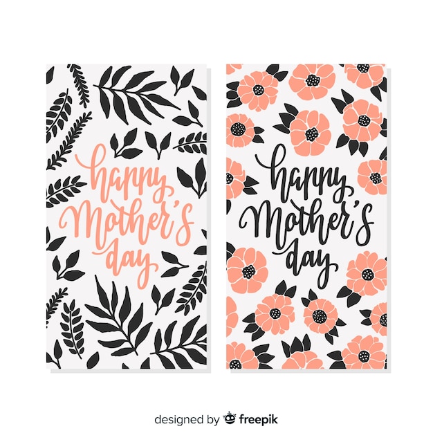 Floral mother's day banner