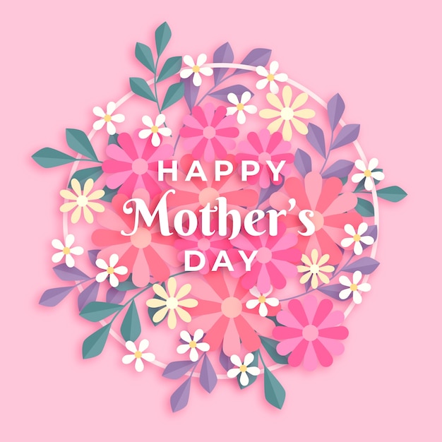 Floral mother's day concept