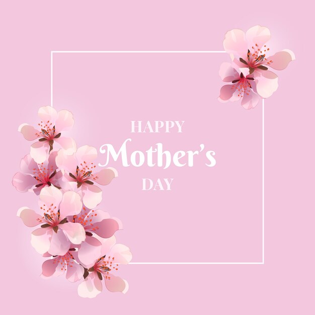 Floral mother's day concept