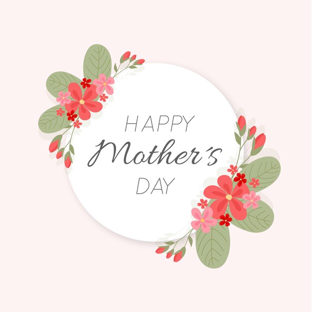 Floral mother's day concept