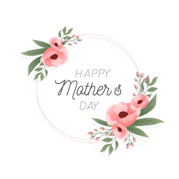 Free vector floral mother's day concept