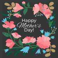 Free vector floral mother's day concept