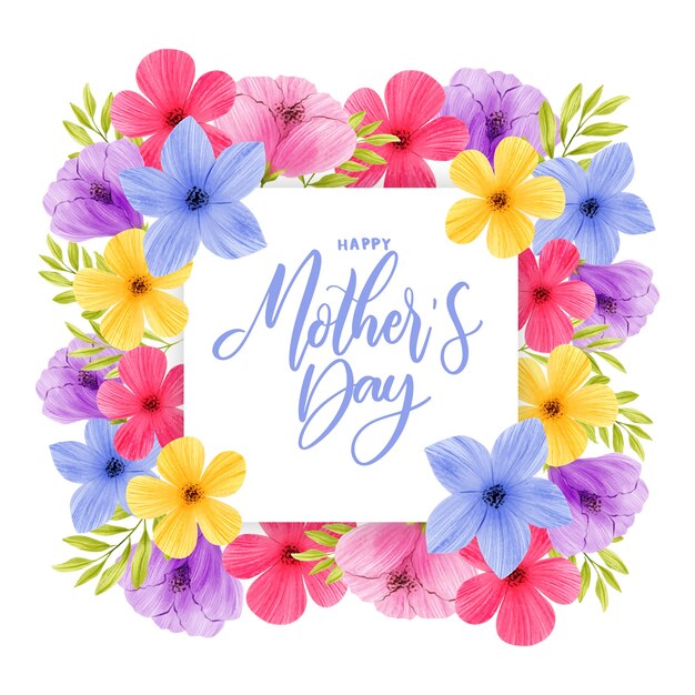 Floral mother's day concept