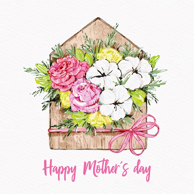 Floral mother's day concept