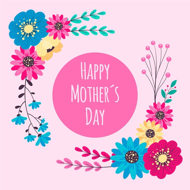 Free vector floral mother's day illustration