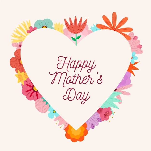 Free vector floral mother's day illustration