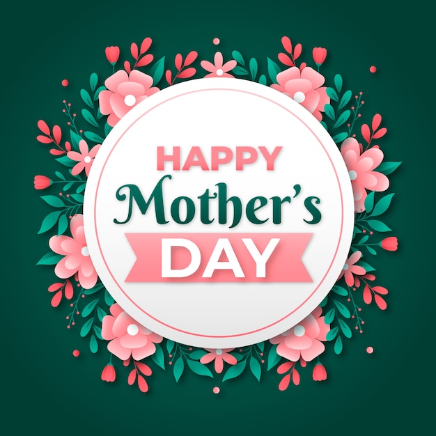 Floral mothers day concept