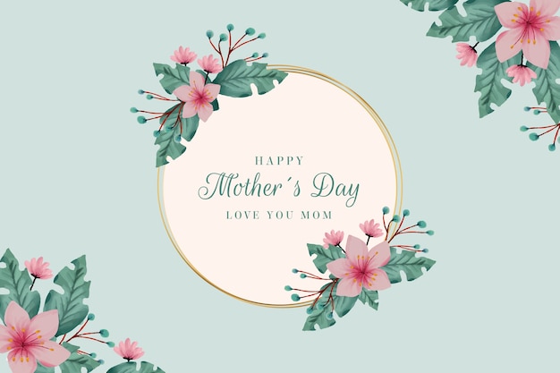 Floral mothers day concept
