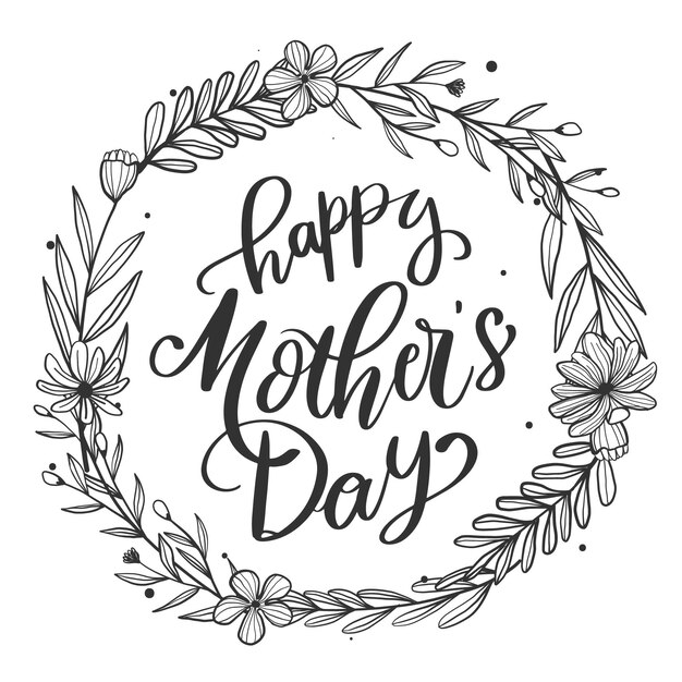 Floral mothers day design