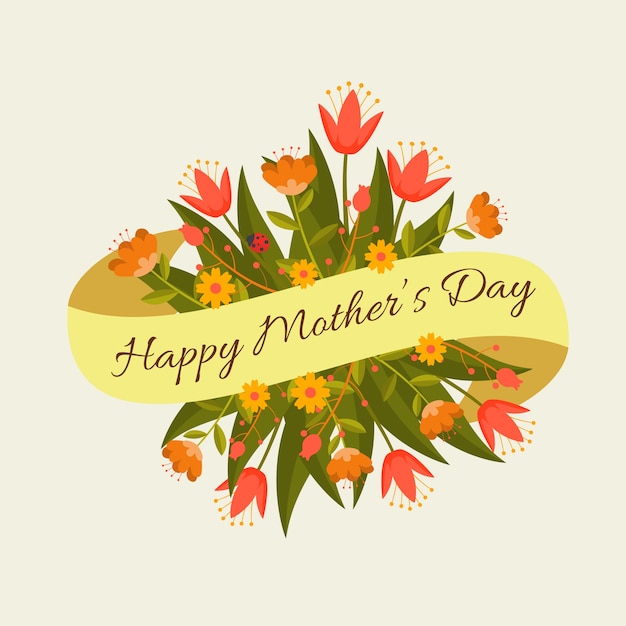 Floral mothers day design