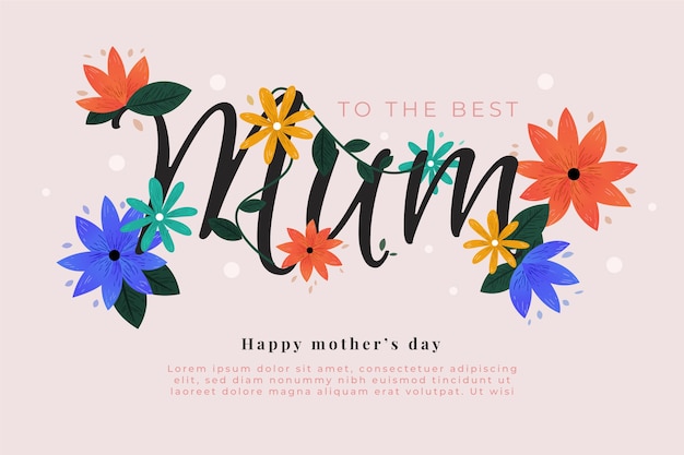 Floral mothers day theme