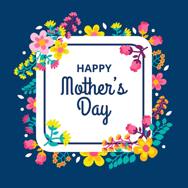 Free vector floral mothers day theme