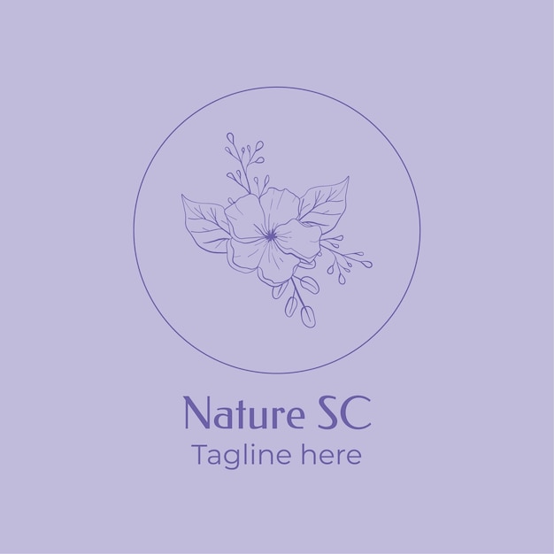 花の自然のビジネスロゴ