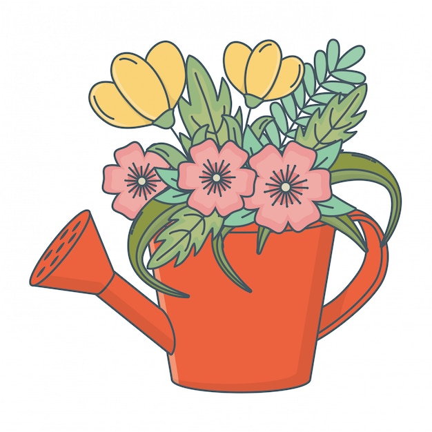 Free vector floral nature flowers cartoon