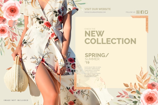 Floral New Collection Banner Template