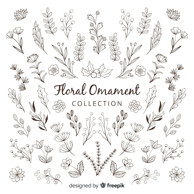 Floral ornament collection 