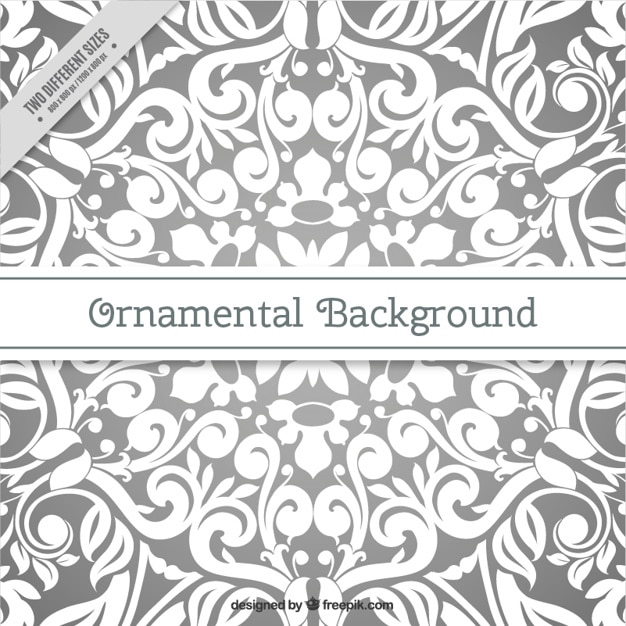 Free vector floral ornamental background