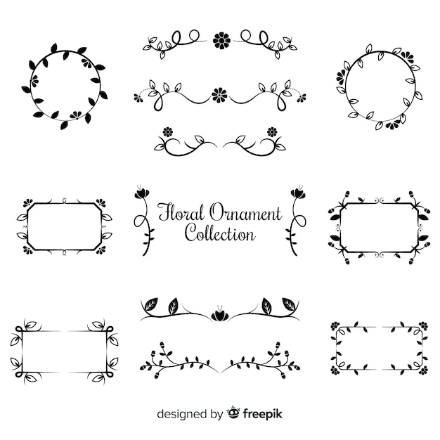 Floral ornaments collection