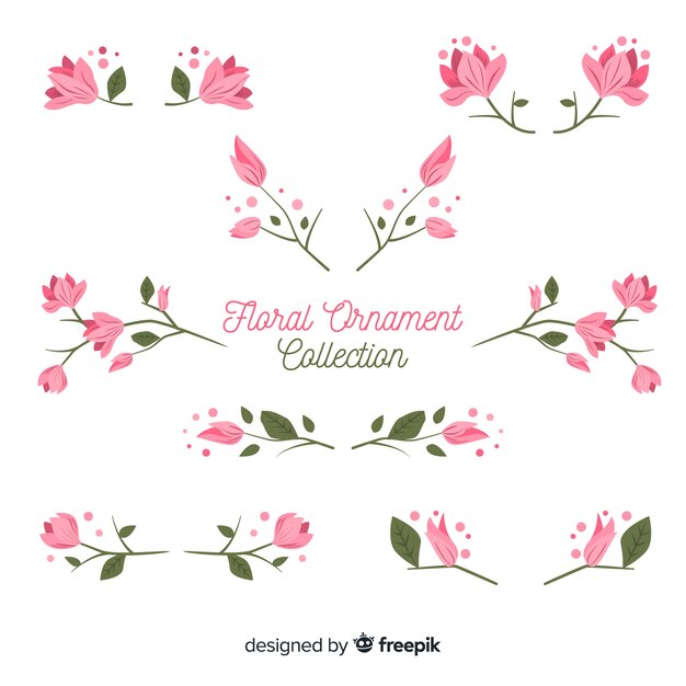 Floral ornaments collection