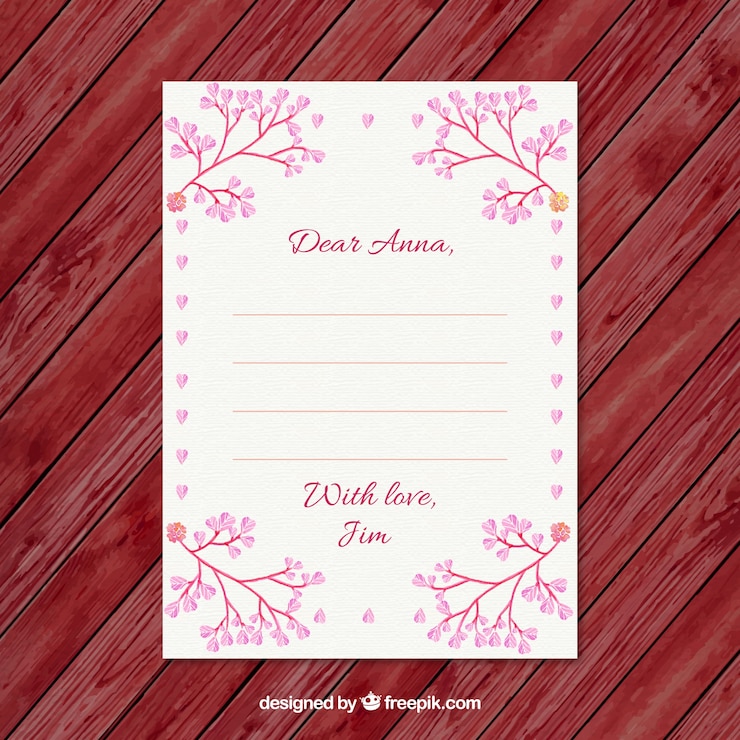 मुफ़्त वेक्टर floral ornaments valentine day letter