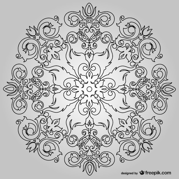 Free vector floral ornaments