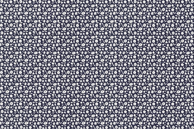 Floral pattern background vector, remixed from artworks by Charles Goy