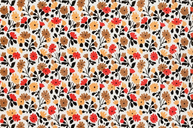 Free vector floral pattern background vector, remixed from artworks by charles goy