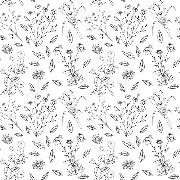 Free vector floral pattern background