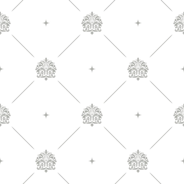 Free vector floral pattern baroque damask seamless vector background
